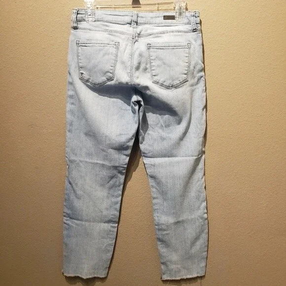 Kut From The Cloth Straight Leg Light Wash Jeans Size 6 - Picture 3 of 8